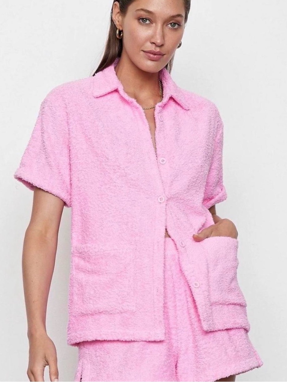 Atoir Cameo Bloom Terry Button Shirt